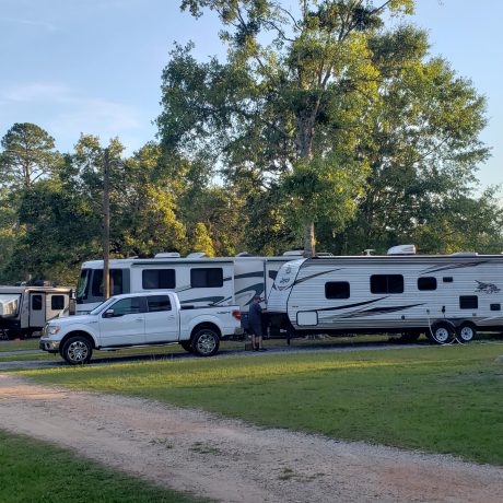 Rv sites view at Green Woods Stables RV Park