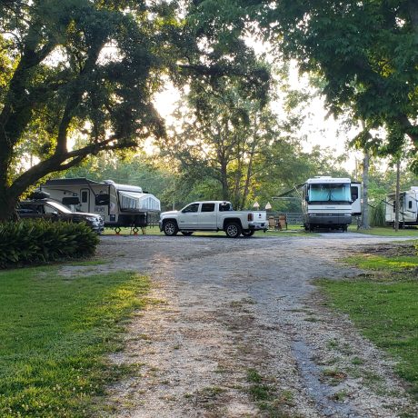 Rv sites view at Green Woods Stables RV Park