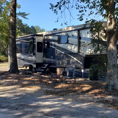 Rv site view at Green Woods Stables RV Park
