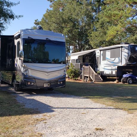 Rv sites view at Green Woods Stables RV Park