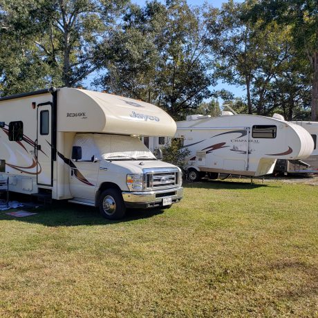 Rv sites view at Green Woods Stables RV Park