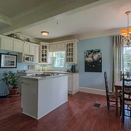 Interior View of Charming Farmhouse at Green Woods Stables RV Park